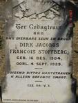 STOFFBERG Dirk Jacobus Francois 1904-1929