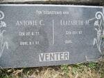 VENTER Antonie C. 1877-1957 & Elizabeth M. 1887-