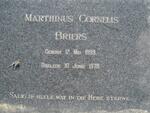 BRIERS Marthinus Cornelis 1899-1970