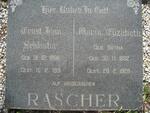 RASCHER Ernst Jean Sylvester 1896-1931 & Maria Elizabeth BOTHA 1892-1928
