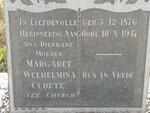 CLOETE Margaret Welhelmina nee CHURCH 1876-1947