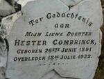 COMBRINCK Hester 1891-1922