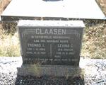 CLAASEN Thomas I. 1882-1961 & Levina C. KRUGER 1883-