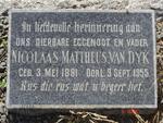 DYK Nicolaas Mattheus, van 1881-1955