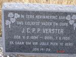VERSTER J.C.P.P. 1894-1959