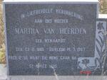 HEERDEN Martha, van nee MYNHARDT 1885-1967