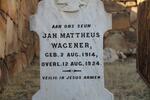 WAGENER Jan Mattheus 1914-1924