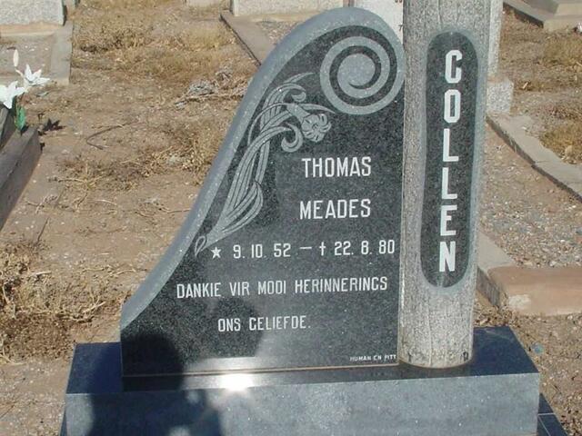 COLLEN Thomas Meades 1952-1980