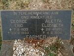 FARMER George Eric 1933-1933 :: FARMER Aletta Elizabeth 1935-1935.JPG