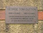 DUTTON George Tom 1893-1985