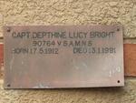 BRIGHT Depthine Lucy 1912-1991