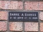 BARKES Barrie A. 1944-1984