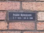ANDERSON Frank 1912-1998