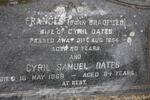 OATES Cyril Samuel -1969 & Frances BRADFIELD -1964