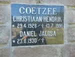 COETZEE Christiaan Hendrik 1928-1998 & Daniel Jacoba 1930-