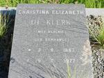 KLERK Christina Elizabeth, de nee BERRANGE 1883-1977