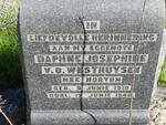 WESTHUYSEN Daphne Josephine, v.d. nee NORTON 1918-1940
