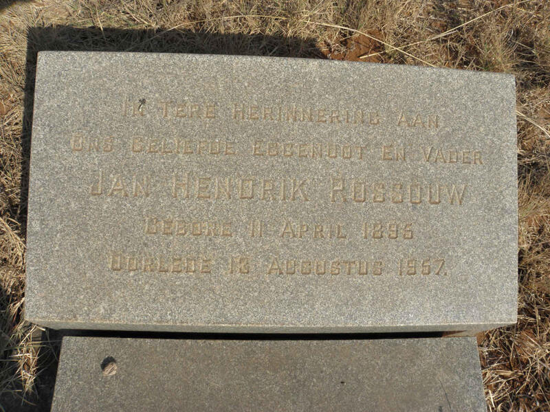 ROSSOUW Jan Hendrik 1895-1957