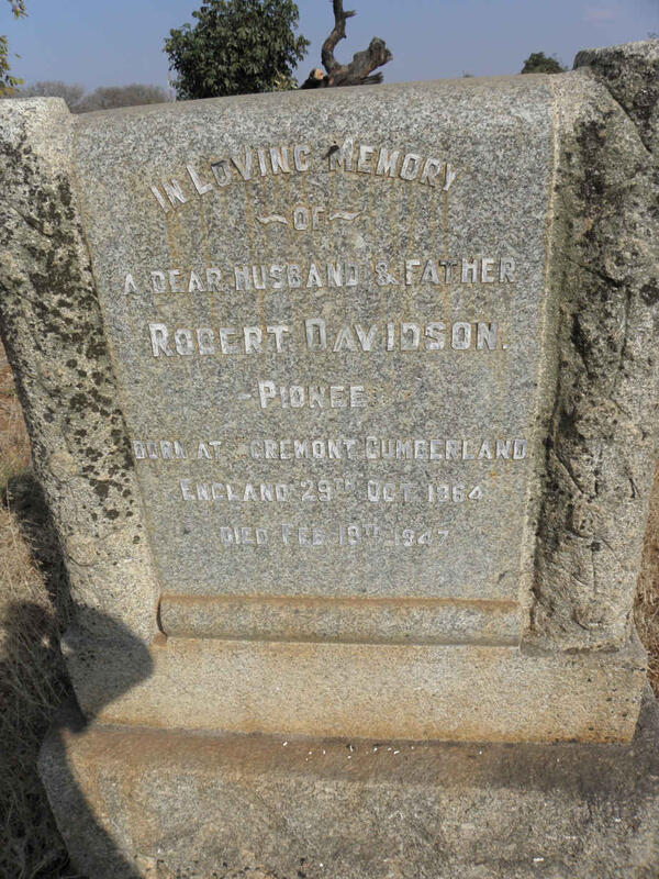 DAVIDSON Robert 1864-1947