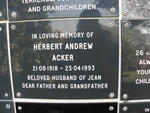 ACKER Herbert Andrew 1918-1993
