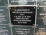 UNDERWOOD Kate Delicia 1924-2004