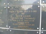 TERRY Victor Cecil 1899-1993 & Alice Lilian nee THOMAS 1903-1994