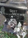 MERWE Gert, van der 1924-1995