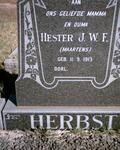 HERBST Jacob 1910-1986 & Hester J.W.F. MAARTENS 1913-