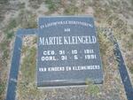 KLEINGELD Martie 1911-1991