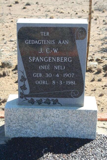SPANGENBERG J.C.W. nee NEL 1907-1981