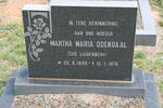 ODENDAAL Martha Maria nee LIEBENBERG 1893-1976