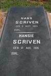 SCRIVEN Hans 1924- & SCHRIVEN Hansie 1936-