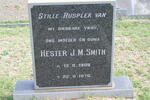 SMITH Hester J.M. 1908-1976