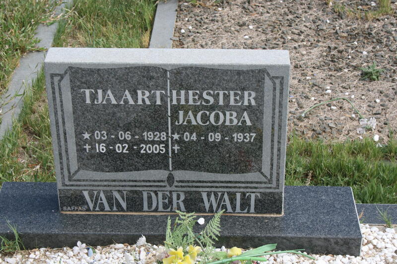 WALT Tjaart, van der 1928-2005 & Hester Jacoba 1937-