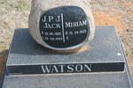 WATSON J.P.J. 1925-1993 & Miriam 1933-