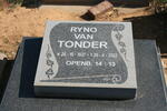 TONDER Ryno, van 1937-2002