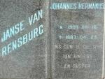 RENSBURG Johannes Hermanus, Janse van 1909-1987 & Maria Magdalena FOURIE 1914-1983