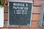 PAPENFUS Marcia V. 1952-1994