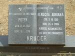 KRUGER Pieter 1912-1976 & Rensche Adriana 1915-2006