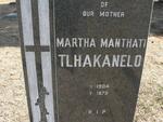 TLHAKANELO Martha Manthati 1904-1979