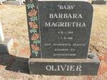 OLIVIER Barbara Magrietha 1934-1998