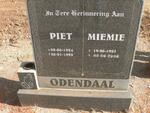 ODENDAAL Piet 1924-1999 & Miemie 1925-2008