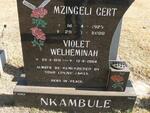 NKAMBULE Mzingeli Gert 1923-2000 & Violet Welheminah 1931-2004