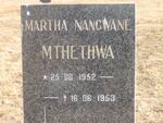 MTHETHWA Marthaa Mangwane 1952-1953