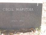 MAFUTHA Cecil 1933-1971