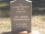 TSHABALALA Joe Mbibini 1916-1972