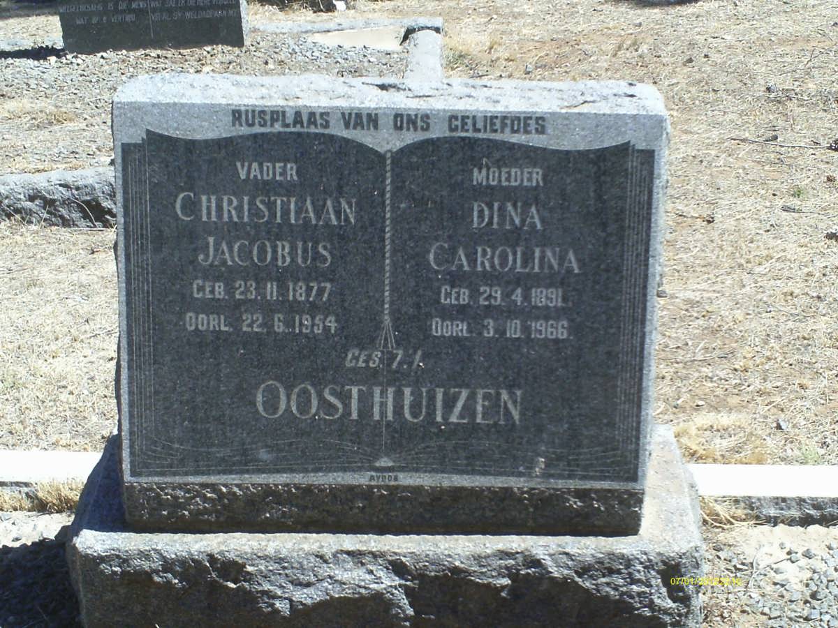 OOSTHUIZEN Christiaan Jacobus 1877-1954 & Dina Carolina 1891-1966