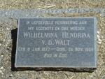 WALT Wilhelmina Hendrina, v.d. 1877-1954