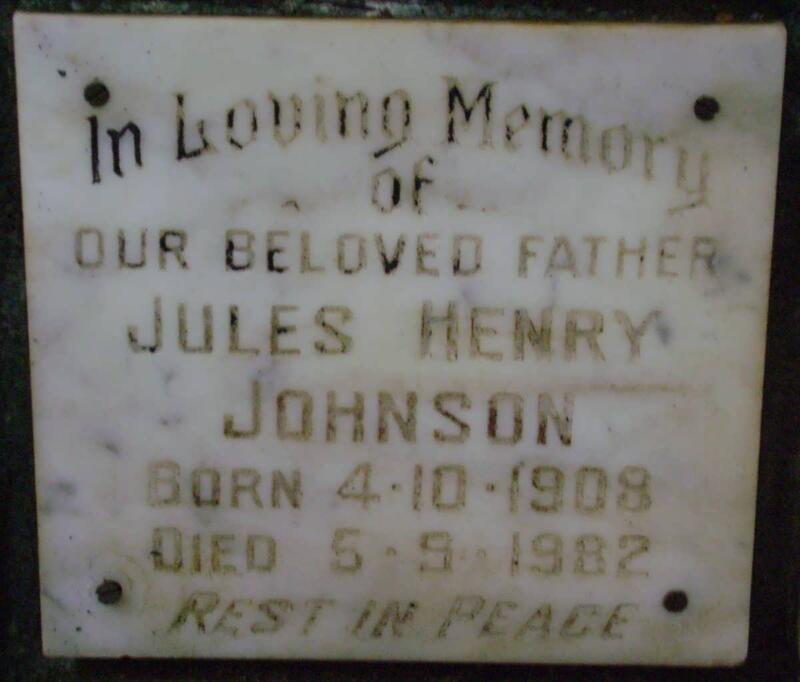 JOHNSON Jules Henry 1908-1982