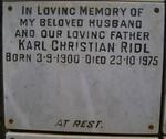 RIDL Karl Christian 1900-1975